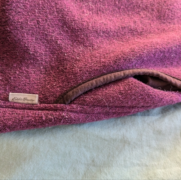 Eddie Bauer 1/4 button up sweater - Picture 5 of 5